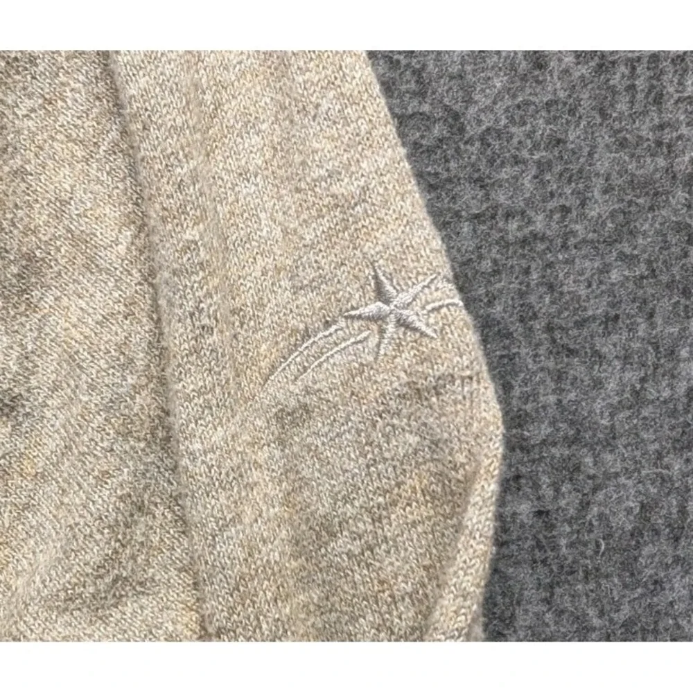 Johnnie O Mens Quarter Zip Pullover Sweater Light Tan Marled Knit Size L - Picture 4 of 10
